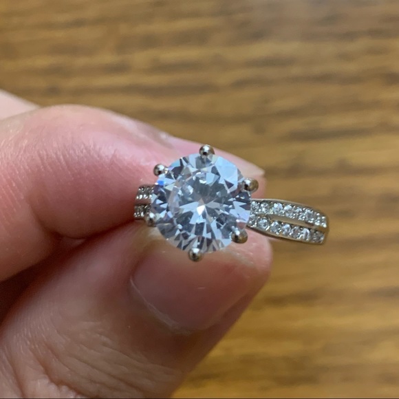 SOLD❗️3ct 925 Diamond Band Ring Size 7 - Picture 9 of 14